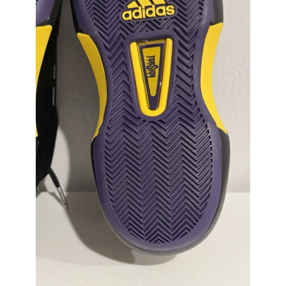 Adidas Crazy 1 Kobe Bryant Black Yellow Basketball Shoes FZ6208 Mens 10.5